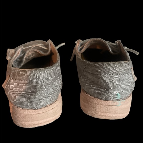 Hey Dude shimmery silver and pink shoes for girls - Picture 3 of 6